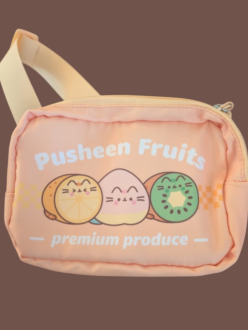 NWOT Pusheen Fruits Peach Fanny Pack Belt Bag 2024 Subscription Box